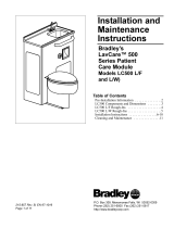 Bradley LavCare LC500 L/W Installation And Maintenance Instructions Manual