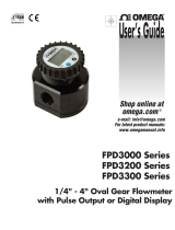 Omega FPD3000, FPD3200, FPD3300 Series Owner's manual
