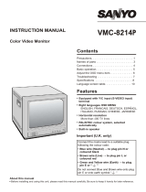 Sanyo VMC-8214P User manual