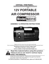 Central Pneumatic 92310 Owner's manual