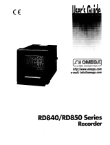 Omega RD840/RD850 Series Owner's manual
