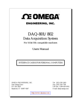 Omega DAQ-800 Owner's manual