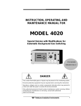 Teledyne 4020 User manual