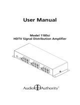 Audio Authority 1185ci User manual