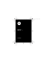Motorola MOTO W7 User manual