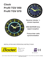 Bodet Profil TGV 970 Installation And Operating Instructions Manual