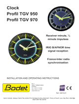 Bodet Profil TGV 950 Installation And Operating Instructions Manual