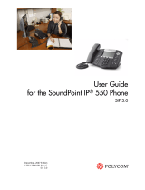 Polycom soundpoint ip 550 User manual