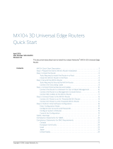 Juniper MX104 Quick start guide