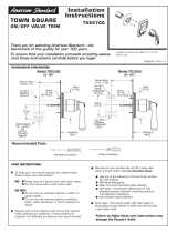 American Standard T555.700.295 Installation guide