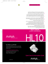 Avaya HL10 Quick Start & Information Manual