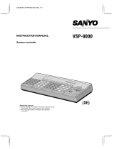 Sanyo VSP-8000 User manual