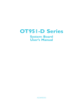 DFI OT951-D Series User manual