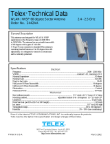 Telex 2442AA WLAN / WISP 60 degree Sector Antenna Owner's manual