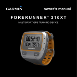 Garmin Forerunner 310XT - Running GPS Receiver Owner's manual