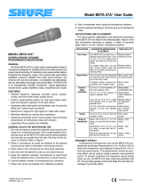 Shure BETA 57A Owner's manual