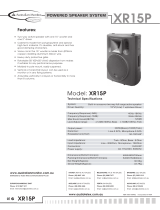 AUSTRALIAN MONITOR XR15P Quick start guide