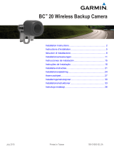 Garmin BC 20 - Telecamera posteriore wireless Installation guide