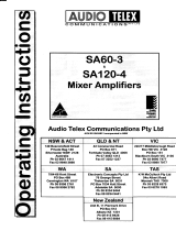 AUDIO TELEX SA120-4 Operating instructions