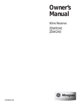 Monogram ZDWI240HII Owner's manual