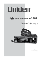 Uniden 880 User manual