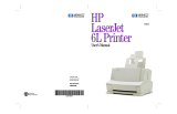 HP LaserJet 6L Printer series User manual