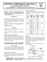 Asco 8030 Series Installation & Maintenance Instructions