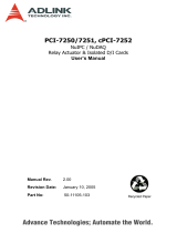 ADLINK Technology cPCI-7252 User manual