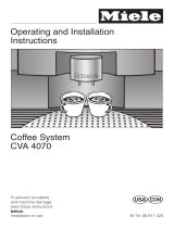 Miele CVA 4070 EN-CA Owner's manual