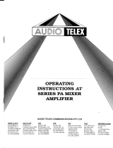 AUDIO TELEX AT60 Operating instructions