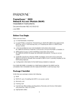 Paradyne FrameSaver 9620 Installation Instructions Manual