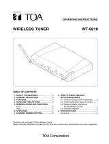 TOA WT-5810 E01US/F01US User manual