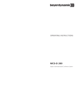 Beyerdynamic MCS-D 200 User manual
