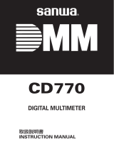 Sanwa CD770 User manual