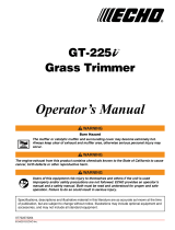 Echo GT-225 User manual