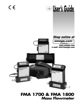 Omega FMA1700 and FMA1800 Owner's manual