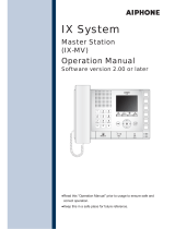 Aiphone IX-MV Operating instructions