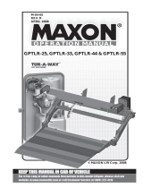 Maxon GPTLR SERIES (2008 Release) Operating instructions