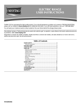 Maytag MER8875WS - 30" Ing Electric Range User manual
