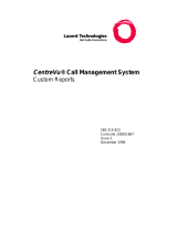 Lucent Technologies CentreVu Custom Reports User manual