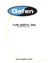 Gefen 1:8 HDTV Distribution Amplifi er User manual