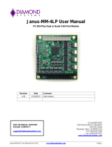 Diamond Systems Janus-MM-LP Dual or Quad User manual