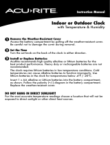 AcuRite 18-inch Copper Metal Outdoor Clock User manual