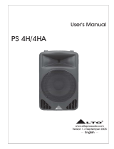 Alto PS 4H User manual