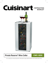 Cuisinart CWC-3200 - Private Reserve Wine Cellar User manual