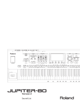 Roland JUPITER-80 Owner's manual