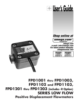 Omega FPD1001 thru FPD1003,FPD1102,FPD1103,FPD1201 thru FPD1203 Owner's manual