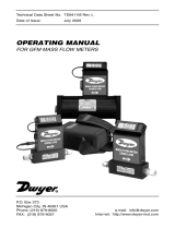 Dwyer Series GFM User manual
