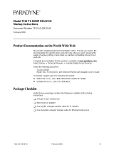 Paradyne 7112 T1 SNMP DSU Instructions Manual