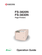 KYOCERA Ecosys FS-3820N Owner's manual
